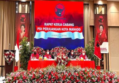 Dondokambey Buka Rakercab DPC PDIP Manado